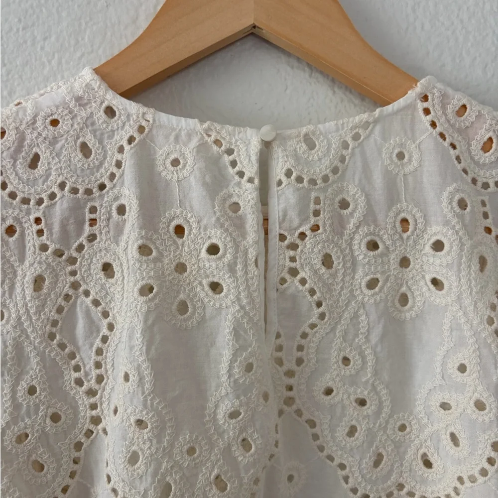 Sezane Annabelle Blouse Ecru - Size 2 - Picture 4 of 9